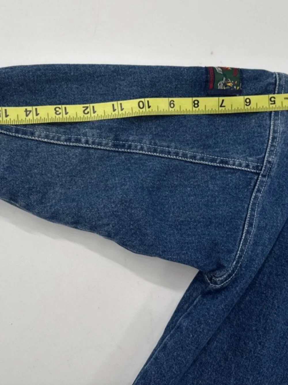 Vintage Gymboree Denim Jacket Boys Large 6-7 Blue Chore Coat Lined Button Jean